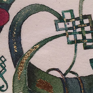 See I Have Engraved You  -  calligraphy detail
